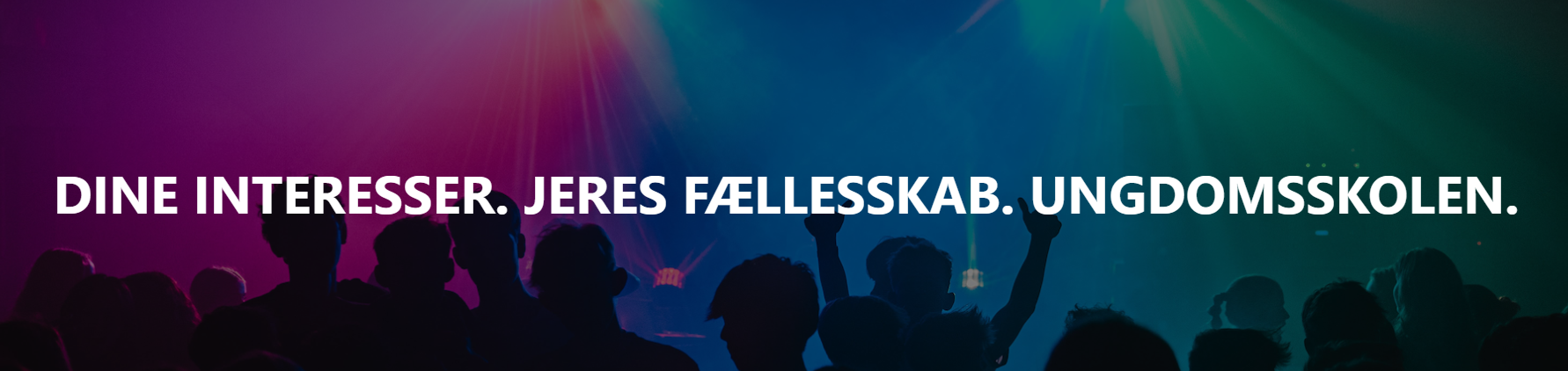 Dine interesser. Jeres fællesskab. Ungdomsskolen.