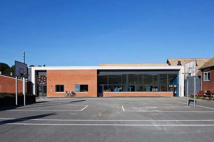 Skolegård på Bavnehøj Skole